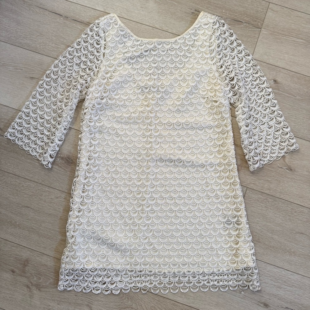 Ark & Co Elegant White Lace Dress